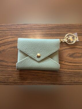NWOT Dress Up Your Purse Mini Leather Envelope Bag Charm in Olive Green